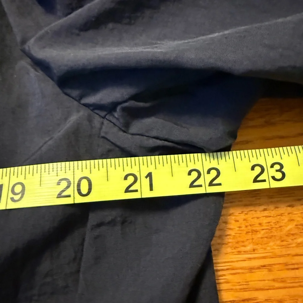 Zara‎ Mens Blazer Black Nylon Size 44 Business Casual Contemporary Lightweight